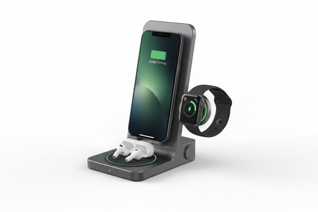 Wireless Charging Stand for the Full Apple Ecosystem: iPhone, AirPods & Apple Watch